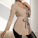 Reversible Women's Blouse with Waist Belt