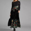 Boho-Inspired Midi Dress with Unique Patterns