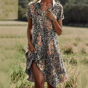 “Fresh Floral Button-Up Dress for Women”