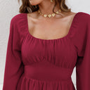 Stylish Women's Ruffle Dress with Flattering Silhouette