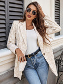 Floral Embroidered Women's Blazer