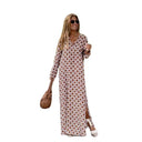Chic Maxi Dress with Trendy Patterns