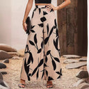 Floral Print Women's High-Waisted Summer Trousers