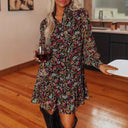 Floral Women's Blouse Dress – Chic Style