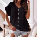 Chic Women's Blouse with Unique Asymmetrical Design