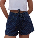 Stylish Women's Adjustable Denim Shorts with Trendy Design