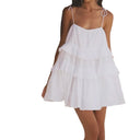 Airy Summer Dress with Ruffle Accents and Adjustable Straps