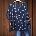 Floral Print Blouse in Airy Viscose