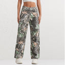 High-Waisted Camouflage Cargo Pants for Women