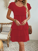 Chic Layered Ruffle Dress for Women