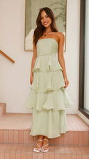 Chic Ruffle Detail Maxi Dress for Women