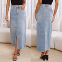 Stylish Women's Denim Midi Skirt