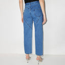 Rhinestone-Embellished Women's Jeans with Trendy Cutouts