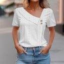 Chic Women's Button Up with Eye Print