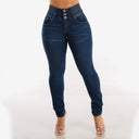 High-Waist Skinny Jeans for Women with Stretchy Waist