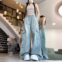 Wide Leg Cargo Pants with Ample Pockets