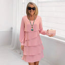Stylish Cerulean Layered Dress for Women