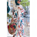 Floral Print Long Blouse for Women