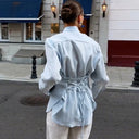 Chic Women's Shirt Dress with Stylish Ties
