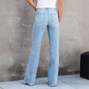 Women's High Waist Vintage Flared Jeans with Gentle Leg Widths