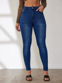 Shaping High-Waisted Skinny Jeans for Women