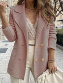 Chic Women's Structured Blazer with Classic Buttons