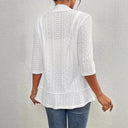 Women's Hole Pattern Blazer Jacket