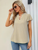 Stylish Lace-Trimmed Women's Blouse