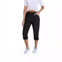 Stylish Women's Cargo Pants with Elastic Waistband and Handy Pockets