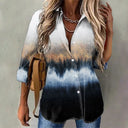 Women's Ombre Chiffon Blouse for Effortless Style