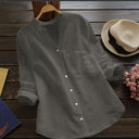 Chic Women's Blouse with Button Placket