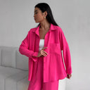 Chic Oversized Blouse for Women with Pockets