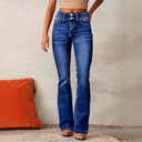 High-Waisted Bootcut Jeans for Women – Modern Wash Style