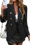 Chic Double-Breasted Blazer for Fashion Enthusiasts