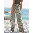 High-Waist Floral Palazzo Pants for Women