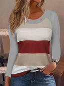 Trendy Women's Striped Cotton Shirt with Chic Button Accents