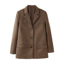 Stylish Suede Blazer Jacket for Women