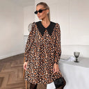 Chic Women's Animal Print Dress