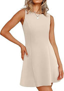 Women's Sleeveless A-Line Dress in Classic Style