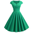 Chic Women's A-Line Dress with Flattering Waist Design
