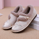Charming Floral Design Women's House Slippers