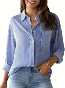 Women's Stylish Striped Blouse - Trendy Design