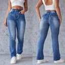 High-Waisted Stretch Bootcut Jeans for Women