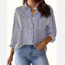 Trendy Striped Women's Blouse for Every Occasion