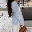 Chic Women's Shirt Dress with Stylish Ties