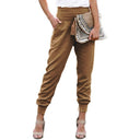 High-Waisted Women's Leisure Pants with Pockets