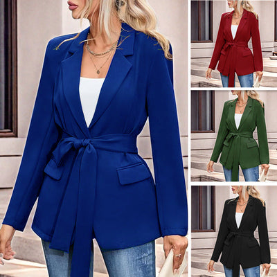 Chic Ladies Blazer with Stylish Belt