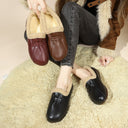 Chic Women's Slippers with Cozy Collar & Grip Sole