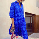 Stylish Long Sleeve Shirt Dress with Chic Pockets