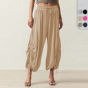 Chic Ruffle Detail Harem Trousers for Women